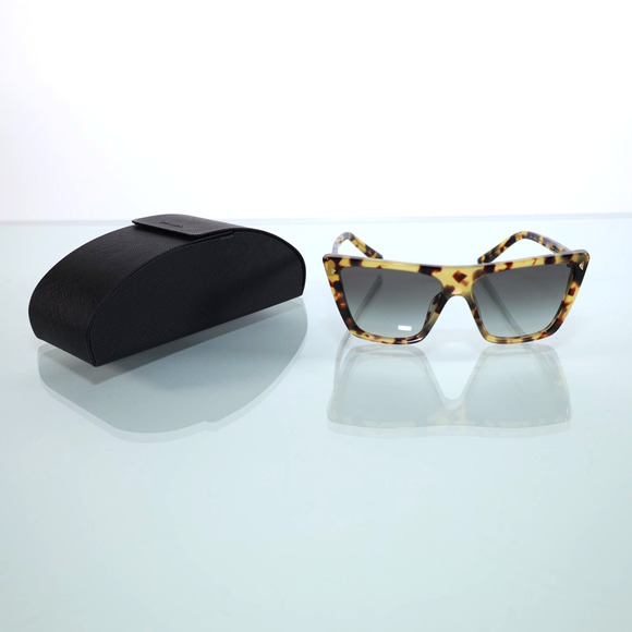 Prada Square Geometric Sunglasses - Medium Tortoise/Grey Gradient - NWT - Picture 10 of 12